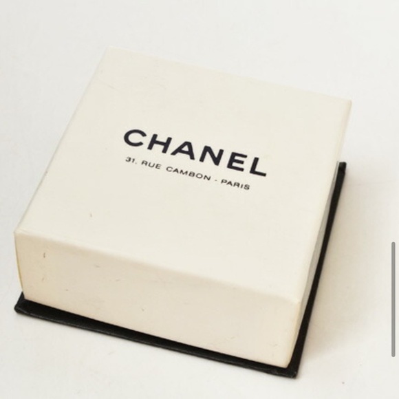 Chanel necklace/pendant CHANEL camellia motif/coco mark/CC rhinestone silver - Picture 5 of 7